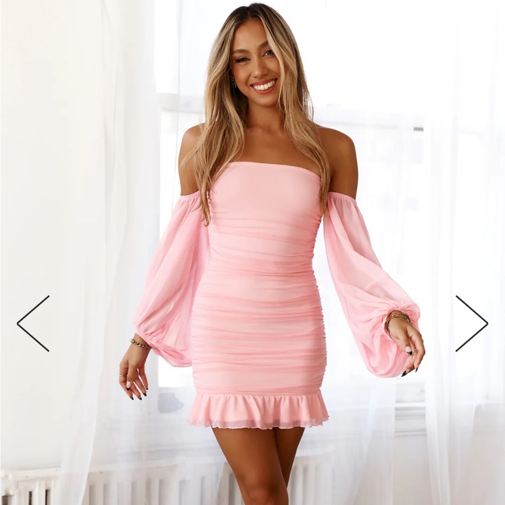 Hello Molly cultivate love dress pink